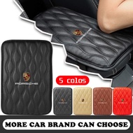 PU Leather Car Armrest Pad Cover Accessories for Porsche Boxster Cayenne Panamera Macan Cayman 911 9