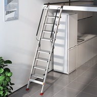 Foldable Aluminum Alloy Loft Stairs for Household Use with Multiple Functions Ladder for Home Use