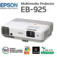 EPSON EB-925投影機,另XU350A,EB925,X11,DX300,1771W,X4021WN,EB905,X14G,EX556,VX400U,1761W,VX41U,EZ570U