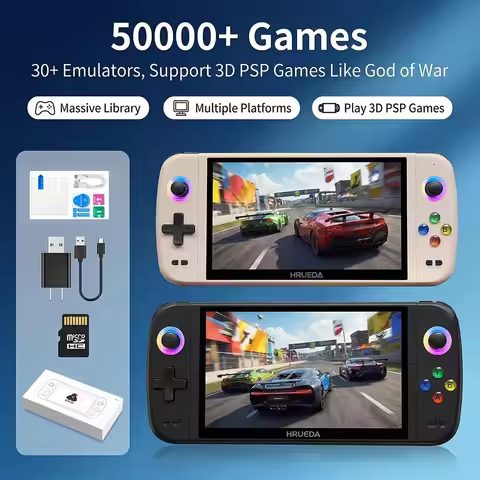 New PSP 7 Inch Portable Retro Game Game Machine M27 Retro Handheld Game Machine 64G PSP PS1 N64 30+ 