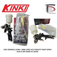 [100% ORIGINAL] KINKI 1.0MM 125CC HVLP GRAVITY PAINT SPRAY GUN (K-827) MADE IN JAPAN