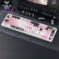 AULA | คีย์บอร์ดเกมมิ่งไร้สาย ซีรีส์ F108PRO ธีมการ์ตูน