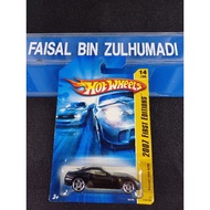 Hot Wheels Ferrari 599 GTB Black 2007 Old Card Not perfect, maybe creased, soft corners, blister, j-