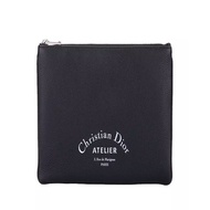 DIOR 黑色牛皮手拿包 皮革化妝包附盒 防塵袋 全新現貨