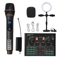 V9XPro Sound Card Studio Mixer Singing Noise Reduction Microphone Set Voice BM800 Live Broadcast for