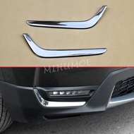 Steel Fog Light Strips For Honda CR-V 2017 2018 2019 CRV 5 Generation Front Foglamp Trims Accessorie