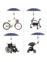 自行車傘固定支架,不銹鋼傘架,適用於輪椅、行走器和嬰兒車