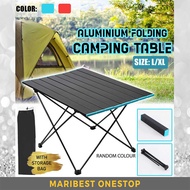 Foldable Camping Table Light Weight Aluminum Folding Tables Roll Up Barbecue Picnic Table Outdoor Hi