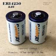 Applicable to RAMWAY capacity type ER14250 3.6V lithium sub-battery 1/2AA instrument water meter battery lithium battery ❒♦