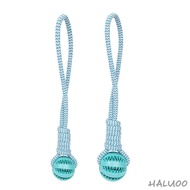 [Haluoo] Rope and Toy Dog Toy Dog Tough Rope Toy Indoor Outdoor Tug of War Toy Rubber Ball for Small Medium Dog Training