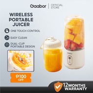 Gaabor Portable Juicer Blender Rechargeable Food Processor 350ml cup + free 280ml sport cup