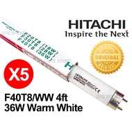 Hitachi F40T8/WW 4ft 36W  Warm White Fluorescent light ( X 5 UNIT)