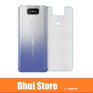 Asus Zenfone 8 Flip Max Plus M1 M2 Pro ZB570TL ZB601KL ZB631KL - 3D Transparent Carbon Fiber Back Re
