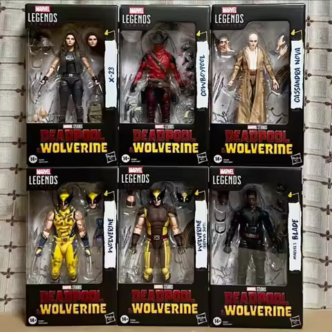 Hasbro Marvel Legends Full Series Action Figures Set - X-Men Spider-Man Iron Man Deadpool Wolverine 