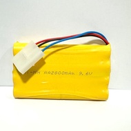 [M'sia Stock] 9.6v AA2800mAh / AA700mAh 3pin Charger and Battery Rechargeable for RC Toys