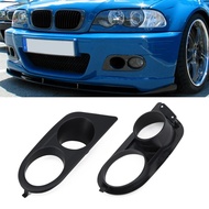 [JTFY] Car Front Bumper Fog Light Cover Surrounds Air Duct For For For For BMW E46 M3 2001-2006