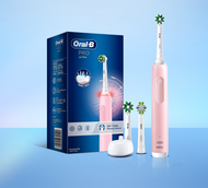 Oral-B Pro4 Ultra Electric Toothbrush Cross Action Modes Pressure Sensing with 3 Original Refills / 