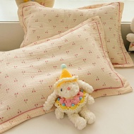 ผ้าฝ้ายแท้ การ์ตูน ปลอกหมอนสองชั้นพร้อมแกนภายในชั้นแยกแอลกอฮอล์ป้องกันน้ำมัน 30x50 ซม คู่สำหรับใช้หม