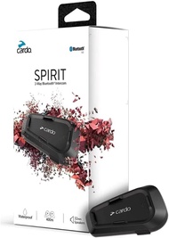 Cardo Systems Spirit Motorcycle Bluetooth Communication Headset - Black, Single Pack Spirit Single