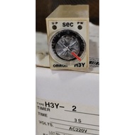 RELAY TIME OMRON H3Y-2 8P 220V TIMER 3 SECONDS