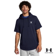 Under Armour เสื้อฮู้ดแขนสั้น Project Rock Terry สำหรับผู้ชาย