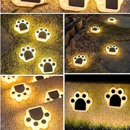 4pcs/1pc Solar Claw Print Light, Waterproof Cat Dog Animal Path Claw Light, Garden Garden Path Drive