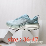 W1B7 D77W OK10-HOKA Bondi 8 Men and women Professional cushioning running shoes，size 36-47 Extra lar