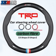 Toyota TRD Carbon Fiber Pattern Steering Wheel Cover Anti-slip Steering Cover Stering Cover for Toyo