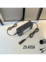 Duxwire 29.4v5a鋰電池充電器（歐盟規格）,適用於24v鋰電池包,適合電鋸、電動輪椅、戶外電動三輪車、照明裝置、家用電器、電動工具附件,帶有xlr連接器