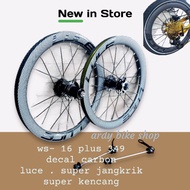 Wheelset carbon 16 inch 16 plus 16+349 luce new original disc brake Not u brake