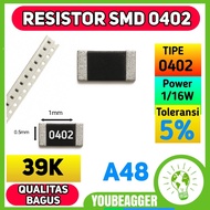 SMD 0402 39K Ohm 5% Resistor 1/ 16W Precision Resistor Chip Original