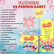 Paket Usaha / Franchise Es Permen Karet Viral