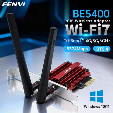 FENVI WIFI 7 FV-BE5400 PCI-E Adapter For Bluetooth5.4 5400Mbps Tri Band 2.4G/5G/6Ghz Wireless WiFi7 