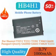 HB4H1 3.7V 1000mAh Replacement Phone Battery For Huawei T5211 T2211 T2281 T3060 G6600 Passport Qwert