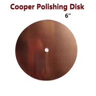 【Fast and Reliable Shipping】 6/8 Inch Copper Polishing Disc Final Polish Disc For Stone Gem Artwork