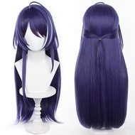 Amine Game Honkai Star Rail Cosplay Acheron Wig Blue Purple Hair Long Straight Wigs with Bangs for W