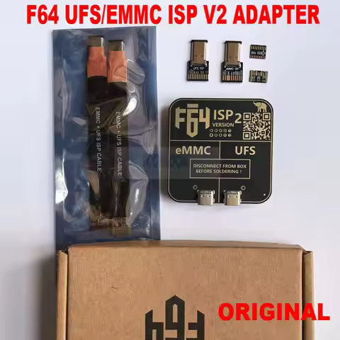 2026 LAST NEW F64 UFS/EMMC ISP V2 adapter SET Flash 64 UFS & EMMC ISP V2 FPC Flex Cable Set For F64