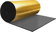 X AUTOHAUX 787mil 20mm 5.39sqft Car Sound Deadener Mat Aluminum Foil Heat Shield Material Self Adhes