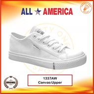 All America Canvas Laces All White School Shoe 1337 | Kasut Sekolah Putih All America Bertali