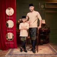 Kurta 3Suku Cutting Slim Kurta Lelaki Kurta Plus Size Kurta 3/4 Sleeve