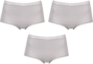 /Wacoal EC5830 Women's Panties, 3-Piece Set, Cotton Blend, Comfortable Fit, Daily Fit Shorts, Fluffy