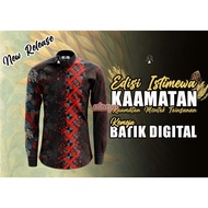 🔥Baju Kemeja Kaamatan Print Corak Etnik Borneo Baju Kaamatan Berkolar Butang Depan Jersey Sabah XS-3