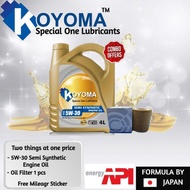 BMW E60 E90 OIL FILTER + KOYOMA ENGINE OIL (combo offer)