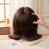 Women's Human Hair Topper - Discreetly Conceals Crown Baldness, Natural & Undetectable