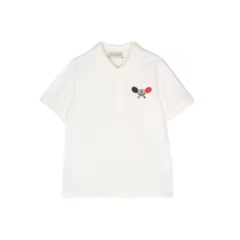 Moncler | Boys Logo-Patch Polo Cotton Shirt