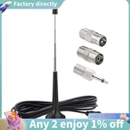 FM Telescopic Antennas for  FM Antennas Indoor FM Radio Antennas with 3 Adapter for Household Digita