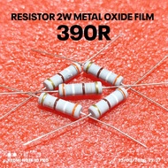 (PER 5 PIECES) 2W 2WATT 390R 390 OHM CF 5% ROHS RESISTOR