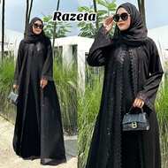 Razeta Black Abaya Saudi Abaya Dubai Gamis Muslimah Dress Abaya AbayaPOLOS Abaya Dubai Abaya Dress A