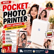 HPRT MT53 Pocket AR Photo Printer Wireless Bluetooth High-Quality Portable Printer for Photo Sharing