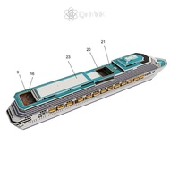 [QrhYK-t] Cruise Ship Paper Model Cruise Ship 3D Paper Model DIY Puzzle Manual Papercrafts Toy new